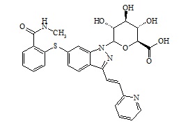 PUNYW12248272 <em>Axitinib</em> N-Glucuronide (M7)