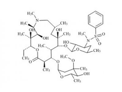 PUNYW12867377 3’-N-Demethyl-3’-N- (phenylsulfonyl) azithromycin
