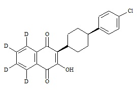 PUNYW19466493 cis-<em>Atovaquone</em>-d4 (<em>Atovaquone</em> EP Impurity B-d4)