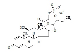 PUNYW7346378 Budesonide Sulfate Sodium (<em>Mixture</em> of <em>Diastereomers</em>)