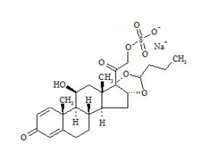 PUNYW7346378 Budesonide Sulfate Sodium (Mixture of Diastereomers)
