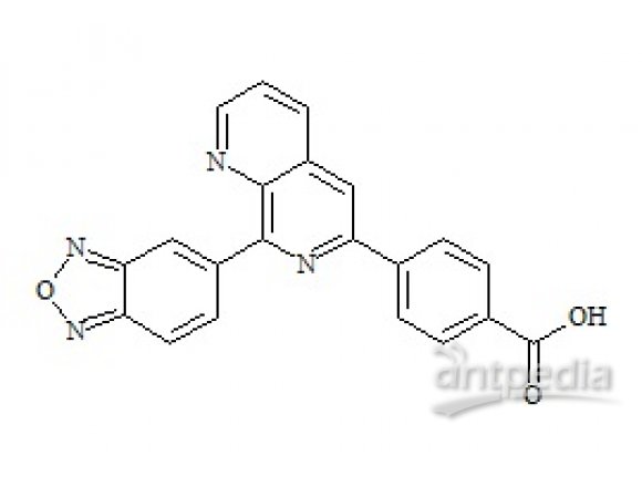 PUNYW18743184 RO-4582640 (4-(8-Benzo[1,2,5]oxadiazol-5-yl-[1,7]naphthyridin-6-yl)-benzoic acid)