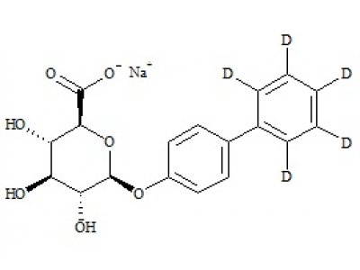 PUNYW20520134 4-Hydroxy Biphenyl-d5 O-Glucuronide Sodium Salt