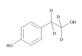 PUNYW23292542 Betaxolol Impurity 1-d4 (<em>Tyrosol</em>-d4)