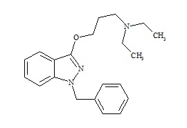 <em>PUNYW23324242</em> <em>Benzydamine</em> <em>Impurity</em> <em>1</em> (<em>1-Benzyl-3</em>-[<em>3</em>-(<em>diethylamino</em>)<em>propoxy</em>]-<em>1H-indazole</em>)