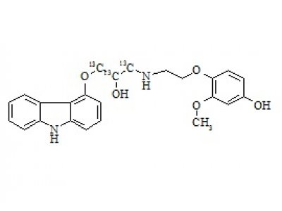 PUNYW8948549 4-Hydroxycarvedilol-13C3