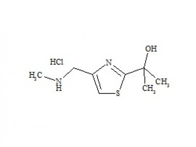 PUNYW22443435 Cobicistat Impurity HCl (2-[4-(Methylamino)methyl-1,3-Thiazole-2-yl] Propane-2-ol HCl)