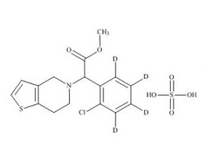 PUNYW6539203 rac-Clopidogrel-d4 Hydrogen Sulfate