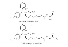 PUNYW9247128 Cetirizine <em>Impurity</em> 17 <em>DiHCl</em> (Mixture of Cetirizine <em>Impurity</em> 9 <em>DiHCl</em> and Cetirizine <em>Impurity</em> 10 <em>DiHCl</em>)