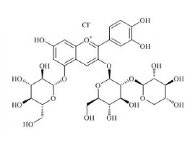 PUNYW25453519 Cyanidin 3-Sambubioside-5-Glucoside Chloride