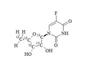 PUNYW10970435 5';-DFUR-13C5 (5';-Deoxy-5-fluorouridine, Doxifluridine-13C5)