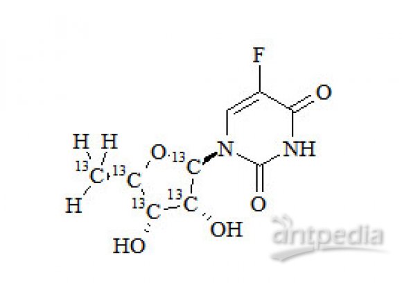 PUNYW10970435 5';-DFUR-13C5 (5';-Deoxy-5-fluorouridine, Doxifluridine-13C5)