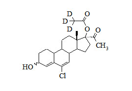 PUNYW19145249 <em>3-Hydroxy</em> <em>Chlormadinone</em> <em>Acetate-d3</em>