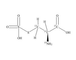 PUNYW4988404 L-Cysteine S-Sulfate-13C3-15N