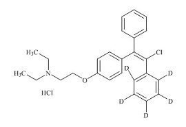 PUNYW18836394 trans-<em>Clomiphene</em>-d5 <em>HCl</em> (Enclomiphene-d5 <em>HCl</em>)