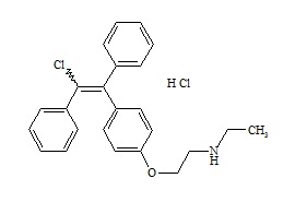 PUNYW18842295 N-Desethyl <em>Clomiphene</em> HCl (Mixture of Z and E Isomers)