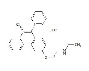 PUNYW18842295 N-Desethyl Clomiphene HCl (Mixture of Z and E Isomers)
