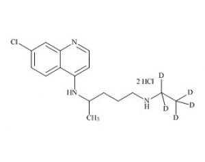 PUNYW23590117 Hydroxychloroquine EP Impurity D-d5 DiHCl (Desethyl Chloroquine-d5 DiHCl)