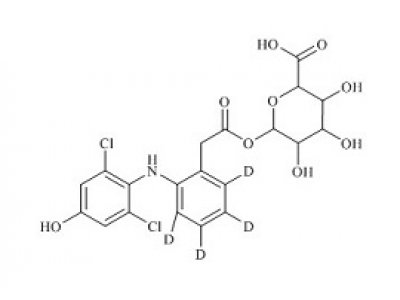 PUNYW10238413 4'-Hydroxy-Diclofenac-d4 Acyl Glucuronide