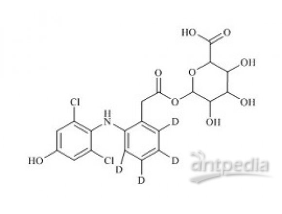 PUNYW10238413 4'-Hydroxy-Diclofenac-d4 Acyl Glucuronide