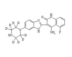 PUNYW26163576 N-Desmethyl Dovitinib-d8