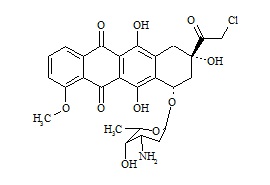 PUNYW12722180 <em>Doxorubicin</em> <em>Impurity</em> 12 (14-Chlorodaunorubicin)
