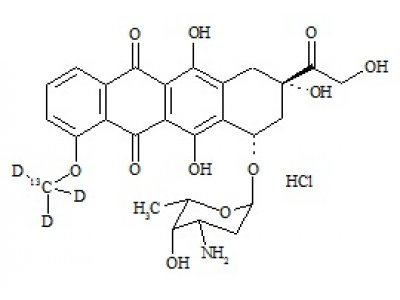 PUNYW12680108 Doxorubicin-13C-d3 HCl