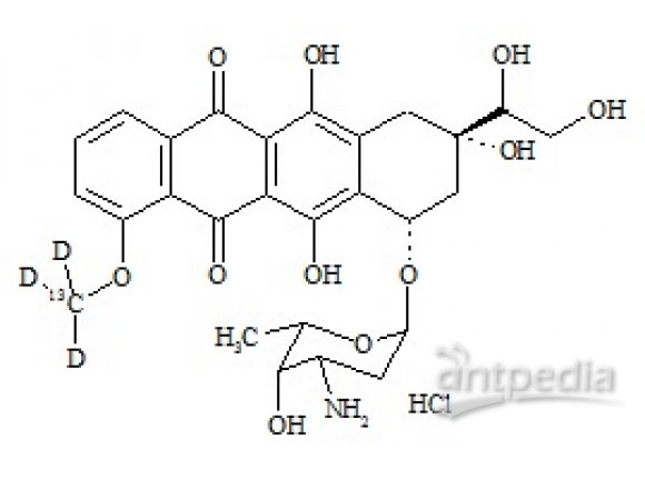 PUNYW12683357 Doxorubicinol-13C-d3 HCl (Mixture of Diasteromers)