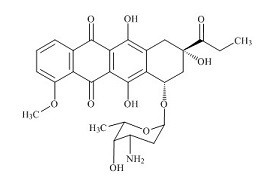 PUNYW22529213 Daunorubicin <em>Hydrochloride</em> <em>EP</em> <em>Impurity</em> F (8-Ethyl Daunorubicin)