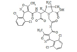 PUNYW19636325 DCMICAA <em>Adduct</em> of Dicloxacillin peniclloic acids