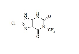 PUNYW24972234 <em>Dimenhydrinate</em> Impurity(8-chloro-1-methyl-2,3,6,7-tetrahydro-1H-purine-2,6-dione)