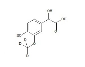PUNYW8075566 Adrenaline Related Compound 1 (4-hydroxy-3-methoxy-phenylglycolic acid-d3, VMA-d3)