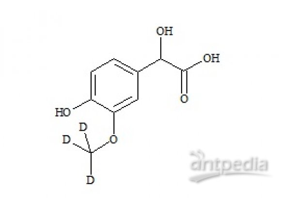 PUNYW8075566 Adrenaline Related Compound 1 (4-hydroxy-3-methoxy-phenylglycolic acid-d3, VMA-d3)