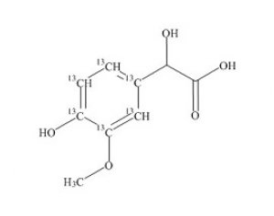 PUNYW8079408 4-Hydroxy-3-methoxy Mandelic Acid-13C6