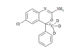 PUNYW23916467 N-<em>Desethyl</em> Etifoxine-13C-d3