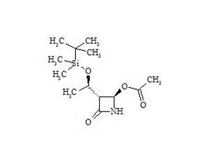 PUNYW12730153 4-AA ((2R,3R)-3-((R)-1-(tert-Butyldimethylsilyloxy)ethyl)-4-oxoazetidin-2-yl acetate)