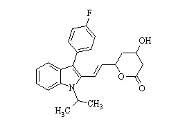 PUNYW17870211 Fluvastatin lactone (<em>racemic</em> <em>mixture</em>)