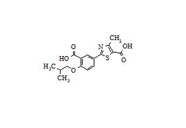 <em>PUNYW4301433</em> <em>Febuxostat</em> <em>Impurity</em> <em>26</em> (<em>2</em>-(<em>3-carboxy-4-isobutyloxyphenyl</em>)-<em>4-methylthiazole-5-carboxylic</em> <em>acid</em>)