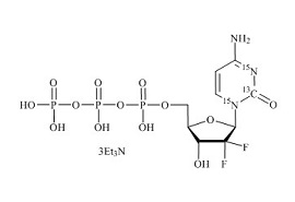 PUNYW14314438 Gemcitabine <em>Triphosphate</em>-13C-15N2 <em>Tri</em>(<em>triethylamine</em>) <em>Salt</em>