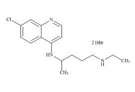 PUNYW18031328 Hydroxychloroquine Sulfate EP Impurity D DiHBr (<em>Desethyl</em> Chloroquine DiHBr)