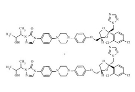 PUNYW8971364 Hydroxy Itraconazole (<em>Mixture</em> of <em>Diastereomers</em>)