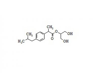 PUNYW4820581 Ibuprofen Related Compound (1,3-Dihydroxyprop-2-yl 2-(4-Isobutylphenyl)Propanonate)