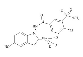 <em>PUNYW11907567</em> <em>5-Hydroxy</em> <em>Indapamide</em>-13C-d3