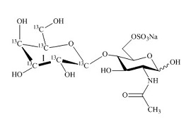 <em>PUNYW25219289</em> <em>N-Acetyllactosamine</em> <em>6-Sulfate</em> <em>Sodium</em> <em>Salt-13C6</em>