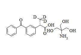 <em>PUNYW27593414</em> (<em>S</em>)-(+)-<em>Ketoprofen</em>-d3 <em>Tromethamine</em> <em>Salt</em>