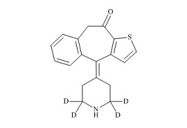 PUNYW21014515 <em>Ketotifen</em> <em>Impurity</em> 3-<em>d</em>4 (Norketotifen-<em>d</em>4)