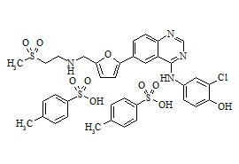 PUNYW15118208 <em>Lapatinib</em> <em>Impurity</em> <em>1</em> (<em>O-De</em>(<em>3-fluorobenzyl</em>) <em>Lapatinib</em>) Ditosylate Salt