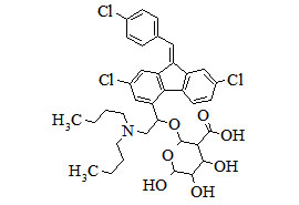 PUNYW22496588 Lumefantrine glucuronide (<em>mixture</em> of <em>diasteromers</em>)