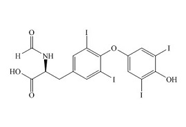 PUNYW6433497 <em>Levothyroxine</em> <em>Related</em> <em>Compound</em> <em>3</em> (<em>N-Formyl-O</em>-(<em>4-hydroxy-3,5-diiodophenyl</em>)-<em>3,5-diiodo-L-Tyrosine</em>)