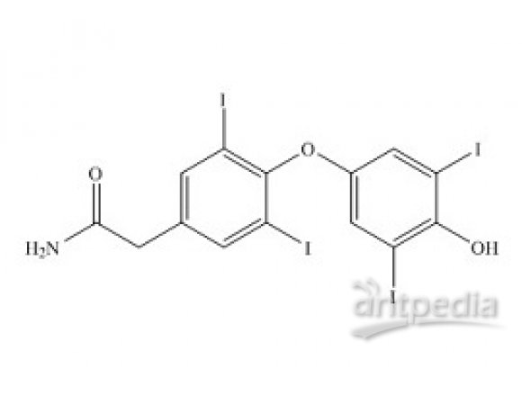 PUNYW6435485 Levothyroxine Related Compound 4 (2-(4-(4-Hydroxy-3,5-diiodophenoxy)-3,5-diiodophenyl)acetamide)